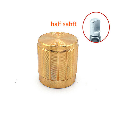 5 tk must kuldne hõbedane alumiiniumsulamist nupud 15 mm x 17 mm potentsiomeetri kodeerija nupp ploomi võlli poolvõll