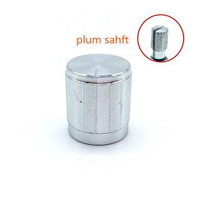 5 tk must kuldne hõbedane alumiiniumsulamist nupud 15 mm x 17 mm potentsiomeetri kodeerija nupp ploomi võlli poolvõll