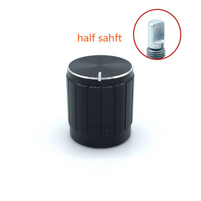 5 tk must kuldne hõbedane alumiiniumsulamist nupud 15 mm x 17 mm potentsiomeetri kodeerija nupp ploomi võlli poolvõll