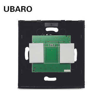 UBARO EU/UK No Crystal Glass Panel Стенен сензорен превключвател Черен бял Цветове PC Материал Електрически сензор Част Аксесоари 100-240V