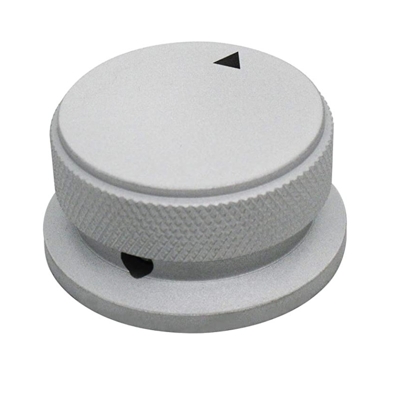 1 gab Augstas klases CNC mehāniski apstrādāts 34x20 38x20x6 mm diametra caurums alumīnija sakausējuma potenciometra vadības pogas skaļuma audio kodētāja pogas vāciņš