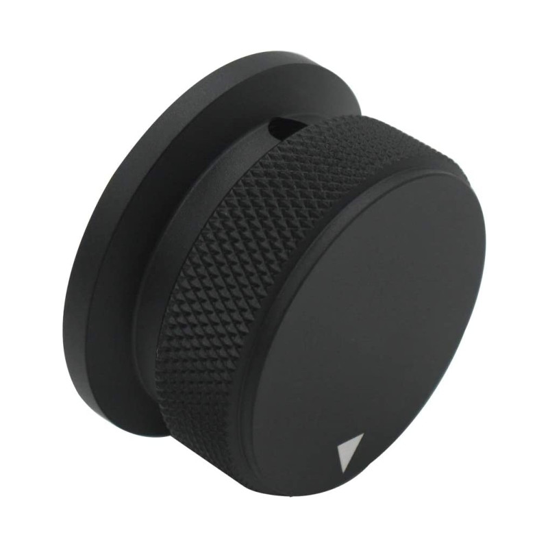 1 gab Augstas klases CNC mehāniski apstrādāts 34x20 38x20x6 mm diametra caurums alumīnija sakausējuma potenciometra vadības pogas skaļuma audio kodētāja pogas vāciņš