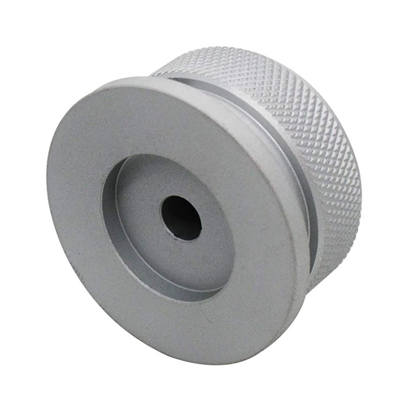 1 gab Augstas klases CNC mehāniski apstrādāts 34x20 38x20x6 mm diametra caurums alumīnija sakausējuma potenciometra vadības pogas skaļuma audio kodētāja pogas vāciņš