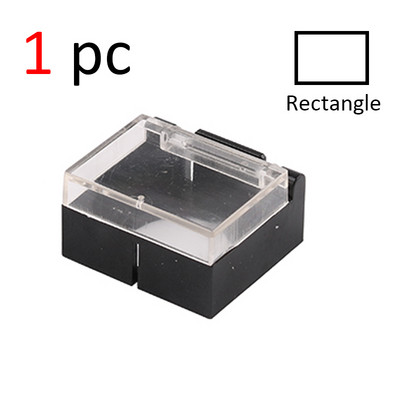 1/5/10 tk plastikust läbipaistev kaitseümbris ristkülikukujuline ruudukujuline kate Nupplülitite jaoks 