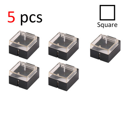 1/5/10 tk plastikust läbipaistev kaitseümbris ristkülikukujuline ruudukujuline kate Nupplülitite jaoks 