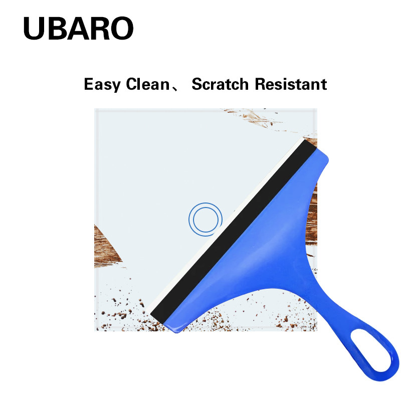 Tikai UBARO stikla panelis ar baltu melnu zelta krāsu rūdīta kristāla izstrādājumu aksesuāri 86 * 86 mm pamatne