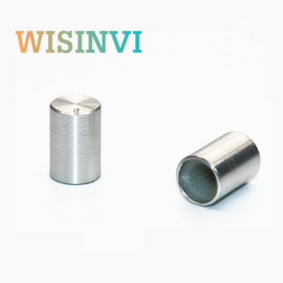 10PCS 10*15mm crna srebrna aluminijska legura tipke kapa 10mm*15mm unutarnja rupa 6MM pojačalo audio potenciometar za glasnoću DIY tipka