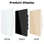 Američka standardna bijela prazna ploča s prekidačima od kaljenog kristalnog stakla s ugradbenom željeznom pločom za blokiranje bijele ploče