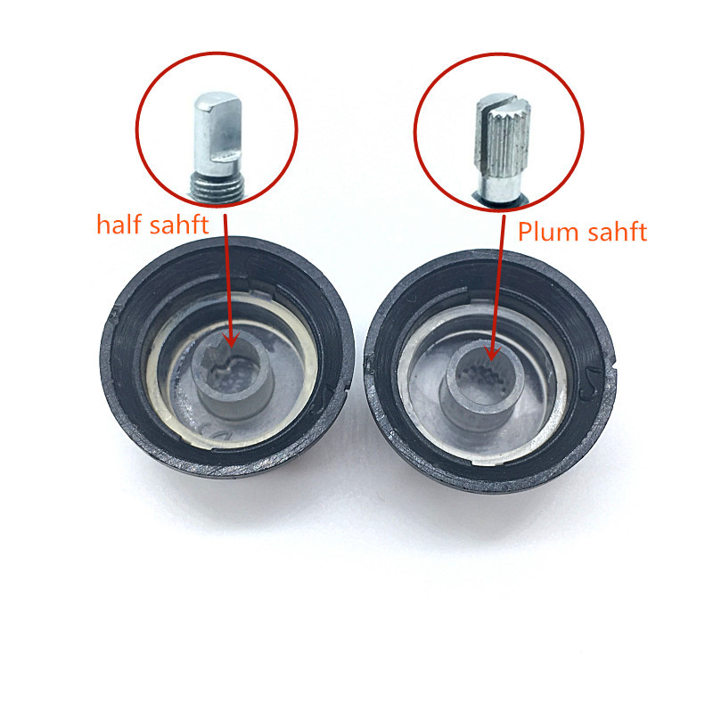 2 kom/lot Transmitancija 6 mm 15/64" Promjer osovine Plastični prsten koji emitira svjetlo Gumbi kodera Polu D osovina Plum osovina