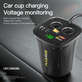 QC3.0 kahe USB-topsihoidiku autolaadija adapteri kiirlaadimine sigaretisüütaja voltmeetri ekraani pesa veekindel toitelüliti