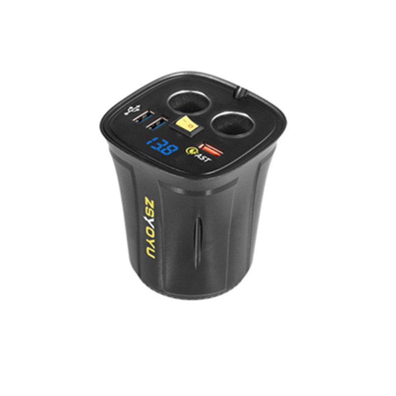 QC3.0 kahe USB-topsihoidiku autolaadija adapteri kiirlaadimine sigaretisüütaja voltmeetri ekraani pesa veekindel toitelüliti