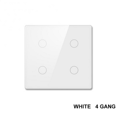 AUBESS Tuya WiFi viedais slēdzis Brazīlijas 4 x 4 skārienekrāna panelis 4/6 grupas gaismas slēdža lietojumprogrammas vadība Darbs ar Alexa Google sākumlapu