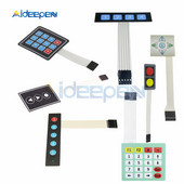 1 * 2 3 4 5 klavišų mygtukų membranos jungiklis 3 * 4 4x5 matricos masyvo klaviatūra 1x6 klaviatūra su LED valdymo skydelio kilimėliu, „pasidaryk pats“, skirtas „Arduino“