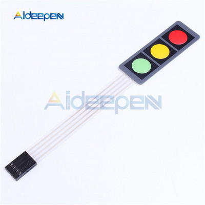 1 * 2 3 4 5 klavišų mygtukų membranos jungiklis 3 * 4 4x5 matricos masyvo klaviatūra 1x6 klaviatūra su LED valdymo skydelio kilimėliu, „pasidaryk pats“, skirtas „Arduino“