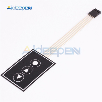 1 * 2 3 4 5 klavišų mygtukų membranos jungiklis 3 * 4 4x5 matricos masyvo klaviatūra 1x6 klaviatūra su LED valdymo skydelio kilimėliu, „pasidaryk pats“, skirtas „Arduino“