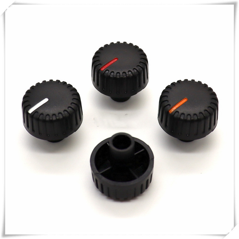 5 komada plastične duge ručke, ručka za cvijet, promjer 21 mm, visina 19 mm, ručica potenciometra, unutarnja rupa u obliku zupčanika 6 mm