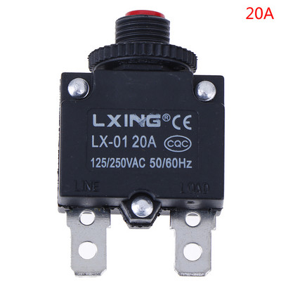 Kaitselüliti ülekoormuskaitse lüliti kaitse 3A 4A 5A 6A 8A 10A 15A 20A 30A Termolüliti ülekoormuskaitse surunupp