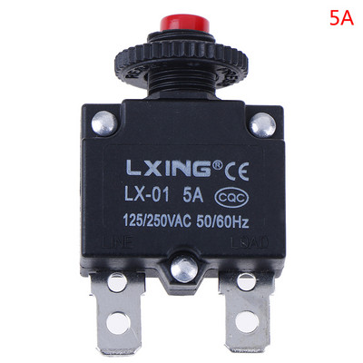 Kaitselüliti ülekoormuskaitse lüliti kaitse 3A 4A 5A 6A 8A 10A 15A 20A 30A Termolüliti ülekoormuskaitse surunupp