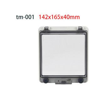 2-24 virzienu jauns caurspīdīgs aizsargloga pārsegs IP67 sadales kārbas slēdža aizsargloga pārsegu var aizslēgt