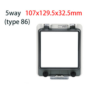 2-24 virzienu jauns caurspīdīgs aizsargloga pārsegs IP67 sadales kārbas slēdža aizsargloga pārsegu var aizslēgt