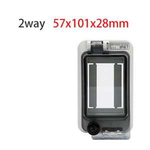 2-24 virzienu jauns caurspīdīgs aizsargloga pārsegs IP67 sadales kārbas slēdža aizsargloga pārsegu var aizslēgt