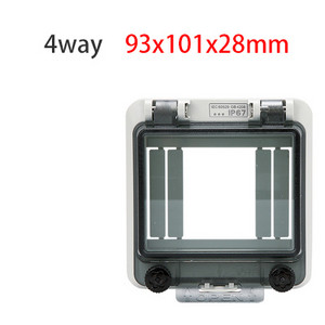 2-24 virzienu jauns caurspīdīgs aizsargloga pārsegs IP67 sadales kārbas slēdža aizsargloga pārsegu var aizslēgt