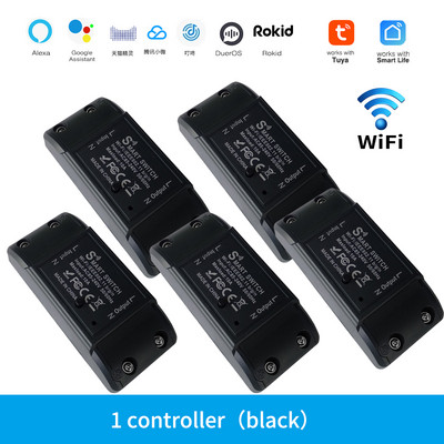 Tuya Smart Switch Wifi Breaker Moudule Home Improvement Automation 10A Relay Light Switch Modified Pcs Smart life Timing Aleax