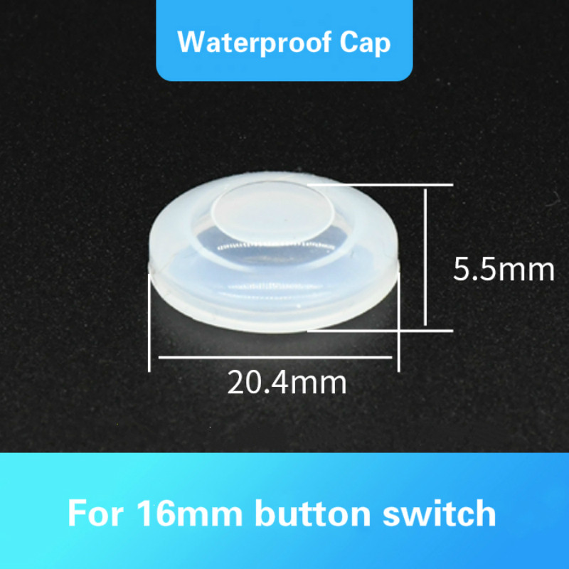 Metallist nupplüliti veekindel kork 12mm 16mm 19mm 22mm 25mm 30mm silikoonhülsi kaitsekate Tolmukindel kaitsekate