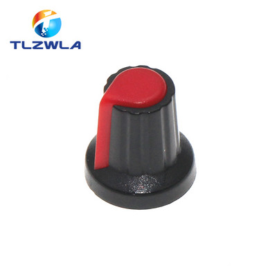 25TK WH148 AG2 Potentsiomeetri nupp kork AG2 Plastikust nupp läbimõõduga 6mm ploomi käepide Kollane oranž Sinine Valge Punane *5TK=25TK