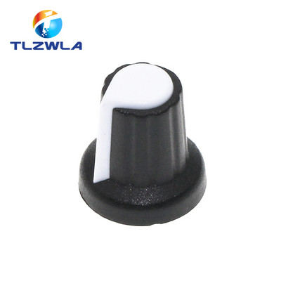 25TK WH148 AG2 Potentsiomeetri nupp kork AG2 Plastikust nupp läbimõõduga 6mm ploomi käepide Kollane oranž Sinine Valge Punane *5TK=25TK