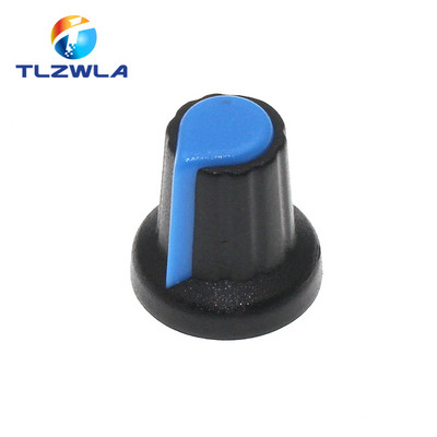 25TK WH148 AG2 Potentsiomeetri nupp kork AG2 Plastikust nupp läbimõõduga 6mm ploomi käepide Kollane oranž Sinine Valge Punane *5TK=25TK