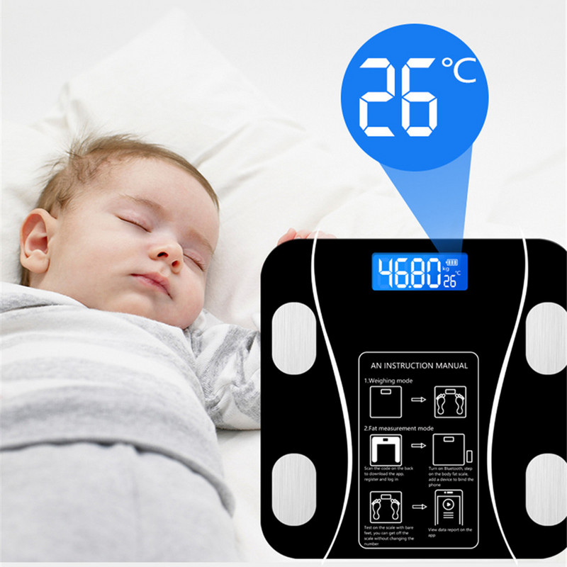 Kaal Bluetooth Smart Health Kaal leibkonna täpne kaalumõõtmine KMI Elektroonilised kaalud LED digitaalne ekraan