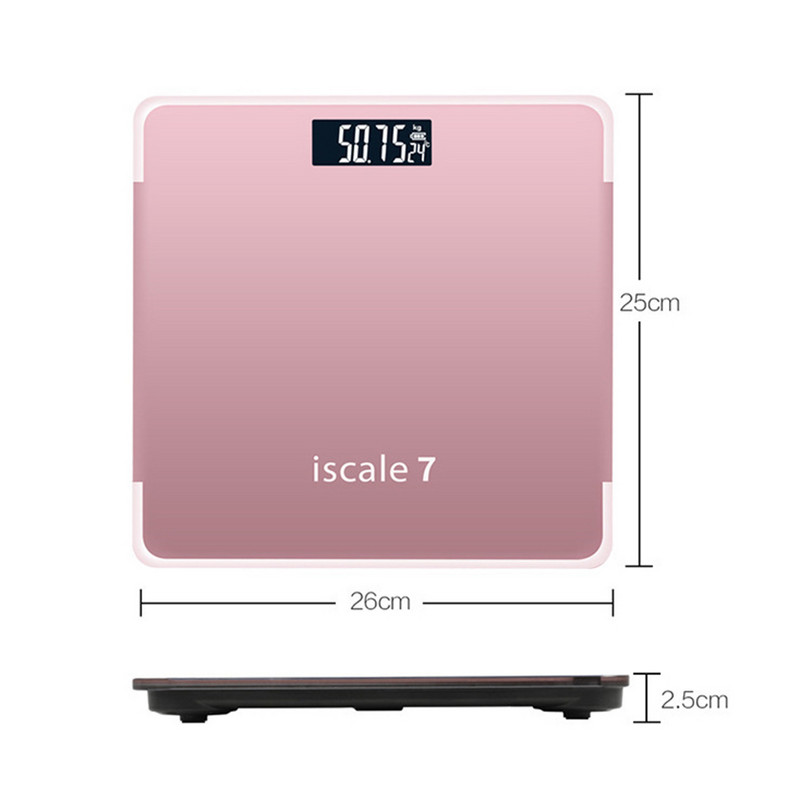 Vruća 180 kg precizna elektronička vaga od kaljenog stakla za kućnu kupaonicu