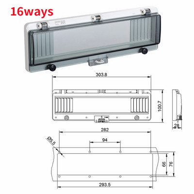 Prekidač Prozirna vodootporna kutija Prozorska razvodna kutija Zaštitni poklopac prozora Prekidač za prozor za promatranje Ip67