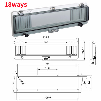 Prekidač Prozirna vodootporna kutija Prozorska razvodna kutija Zaštitni poklopac prozora Prekidač za prozor za promatranje Ip67