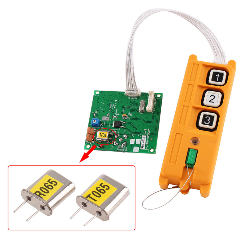 Saderīga elektriskā bezvadu rūpnieciskā radio tālvadības pults raidītāja uztvērēja atdalīšanas instrumenta kopētājs F21/F23/F24 kristāla mikroshēma