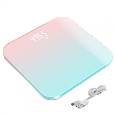 Izvrsna elektronička vaga s nosivim utezima LED podna kupaonska digitalna vaga za tijelo za teretanu Kupaonska vaga