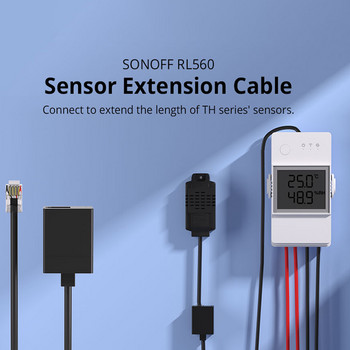 SONOFF TH Elite/Origin Сензор THS01 DS18B20 MS01 5M Удължителен кабел RL560 Влажност на почвата Влажност Температура Детектор Монитор