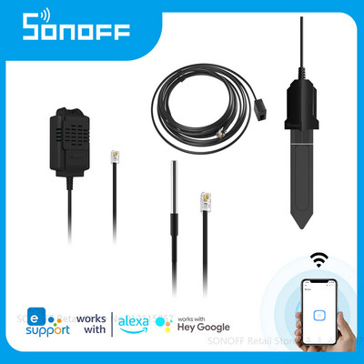 SONOFF TH Elite/Αισθητήρας προέλευσης THS01 DS18B20 MS01 5M Καλώδιο επέκτασης RL560 Εδάφους υγρασίας υγρασίας θερμοκρασίας Παρακολούθηση Detecor