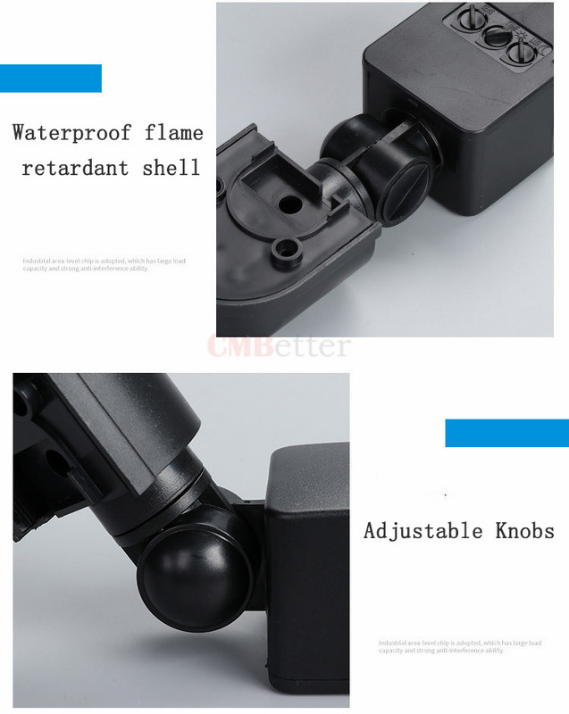 Kustības sensora gaismas slēdzis āra LED drošības infrasarkanais PIR kustības sensora detektors sienas gaismas slēdzis 220V/12V/24v