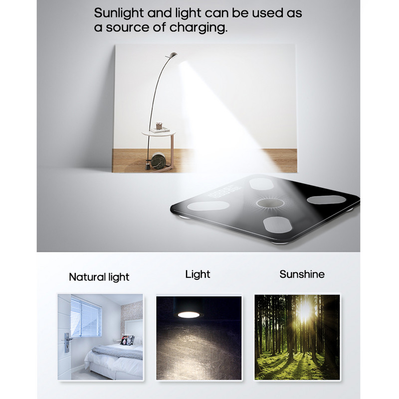 Intelligentne keharasvakaal BT elektrooniline digitaalne kaalukaal keha koostise analüsaator nutitelefoni rakendusega