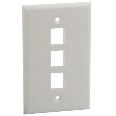 3 jungčių Keystone sienos plokštė su 114 x 70 mm