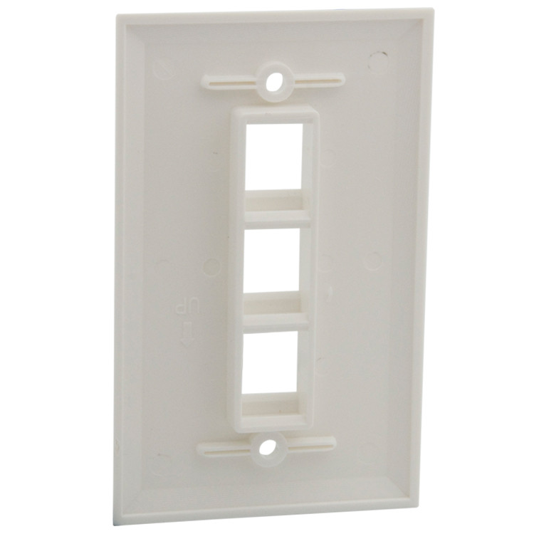 3 jungčių Keystone sienos plokštė su 114 x 70 mm