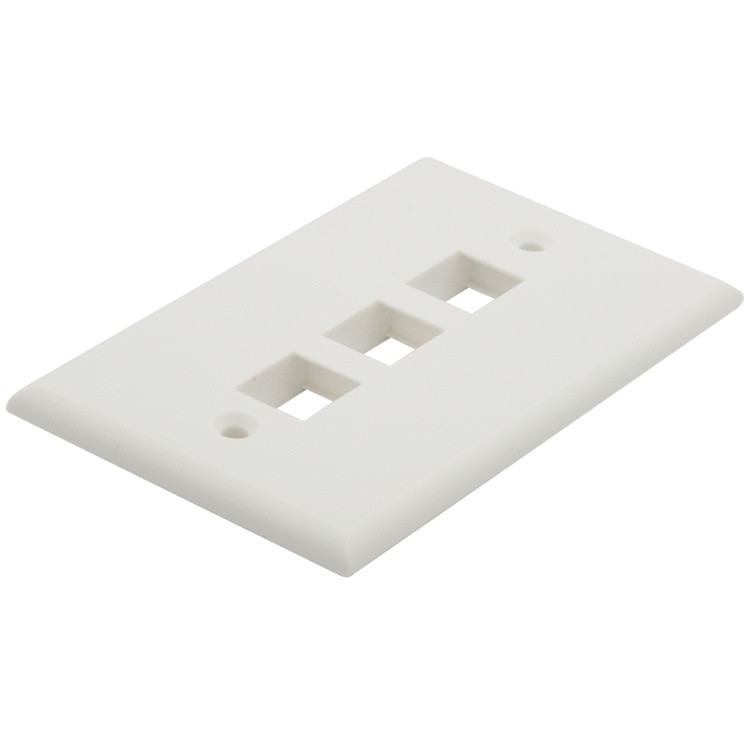 3 jungčių Keystone sienos plokštė su 114 x 70 mm