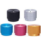 2 gab 20 x 15,5 mm (diametrs x augstums) 6 mm vārpstas alumīnija rotējošās elektroniskās vadības potenciometra pogas skaļuma regulēšanas poga