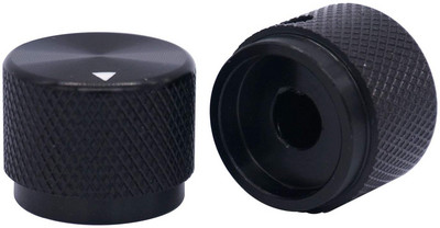 2 gab 20 x 15,5 mm (diametrs x augstums) 6 mm vārpstas alumīnija rotējošās elektroniskās vadības potenciometra pogas skaļuma regulēšanas poga