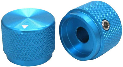2 gab 20 x 15,5 mm (diametrs x augstums) 6 mm vārpstas alumīnija rotējošās elektroniskās vadības potenciometra pogas skaļuma regulēšanas poga