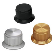 3 tk hõbedast alumiiniumsulamist potentsiomeetri juhtnupp Helitugevuse elektrikitarri bassi kruvi tüüp 24 x 14,5 mm (d*h)