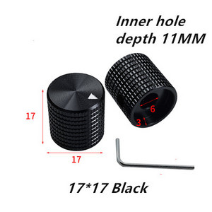 2 gabali audio regulēšanas poga, alumīnija sakausējuma cietā potenciometra skaļuma pogas vāciņa bloķēšanas skrūve, fiksēta