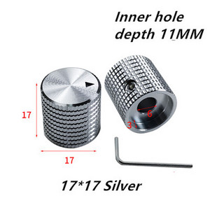 2 gabali audio regulēšanas poga, alumīnija sakausējuma cietā potenciometra skaļuma pogas vāciņa bloķēšanas skrūve, fiksēta